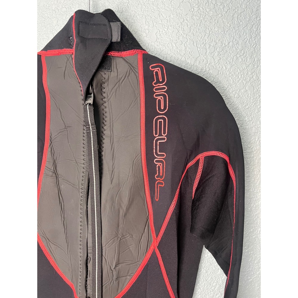 Rip Curl Classic Elastomax 3:2 Wetsuit Womens Medium Black Red Full Suit - Picture 13 of 15